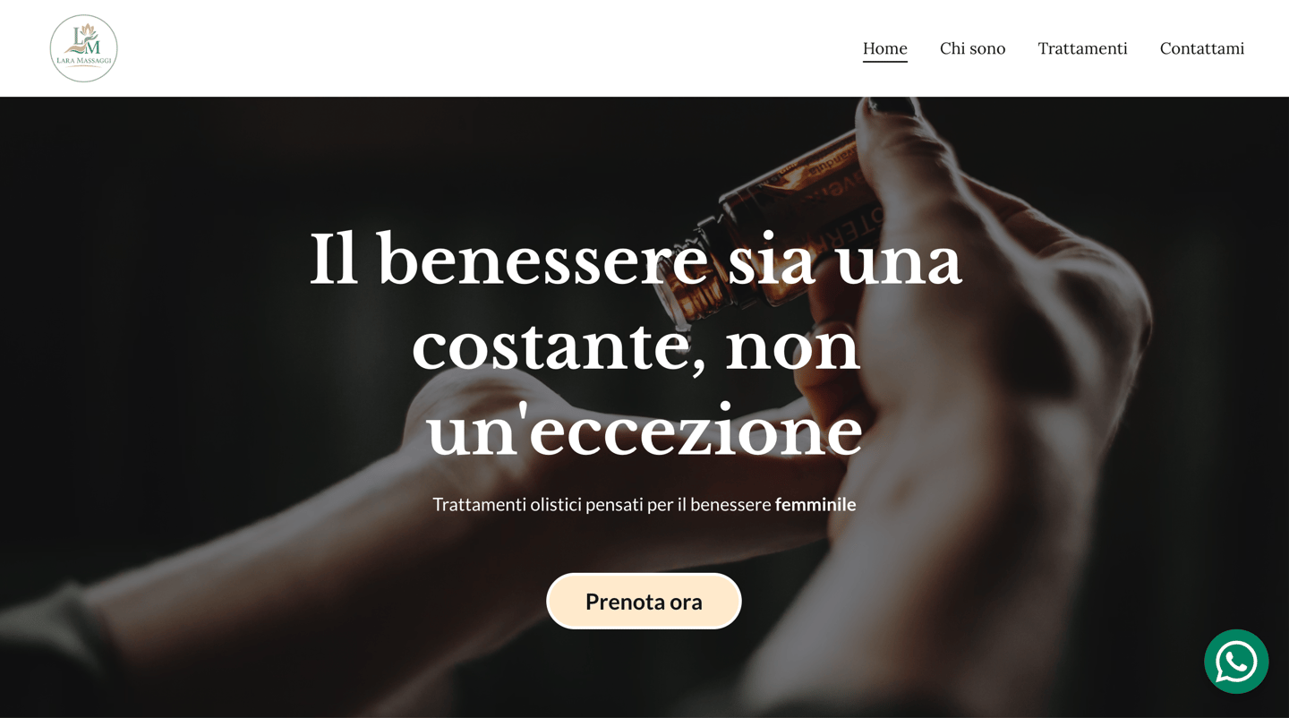 Anteprima progetto sito web professionale realizzato da Vertex