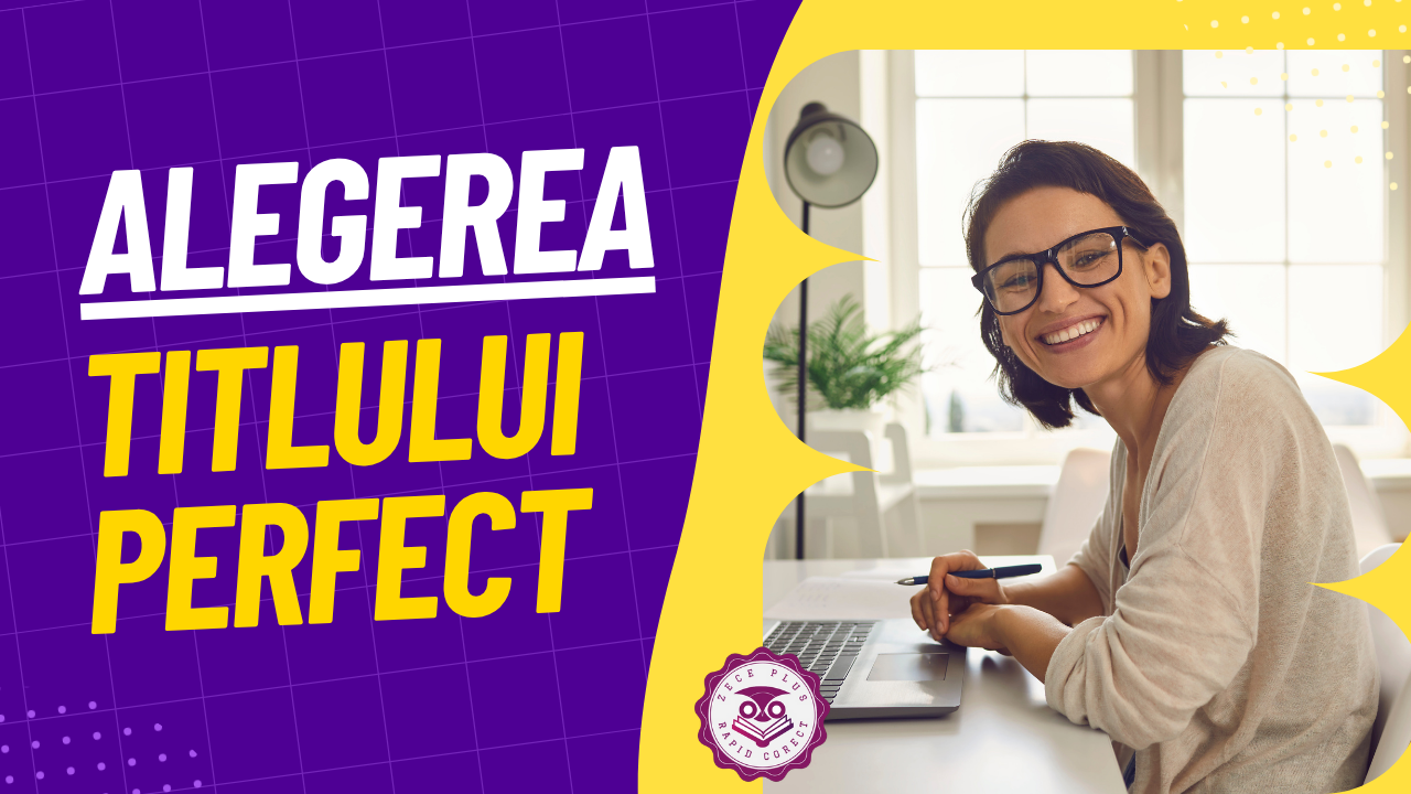 Tu cum iti alegi titlul pentru lucrarea de licenta?