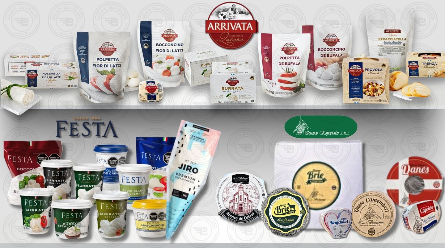 Delicatessen quesos-Arribata-Festa-La Boheme-Listorti Distribución Mayorista