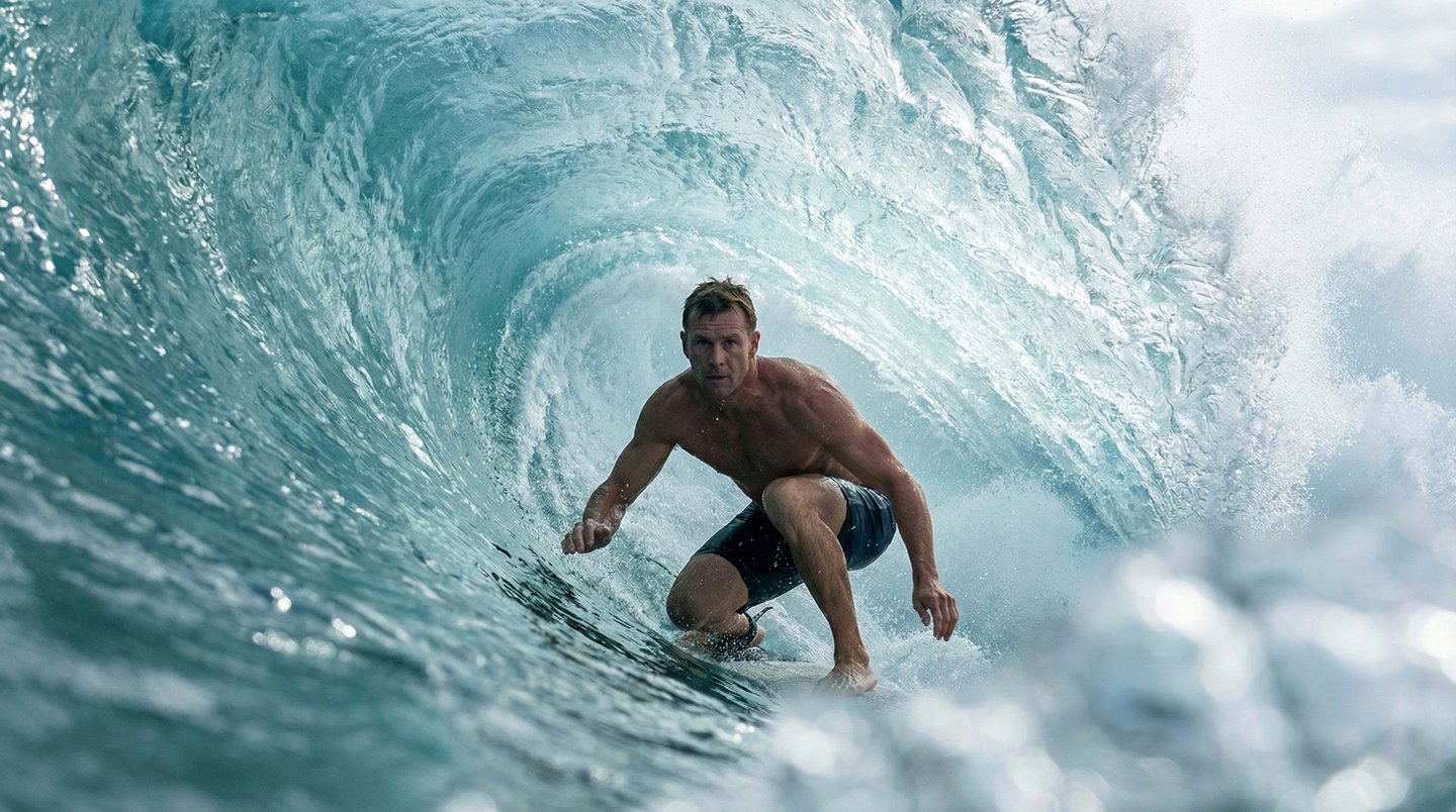 Imagen de surf generada con IA