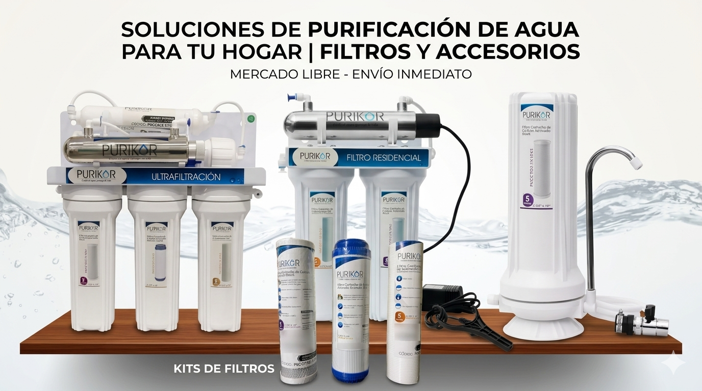 Filtros purificadores de agua y cartuchos de repuesto
