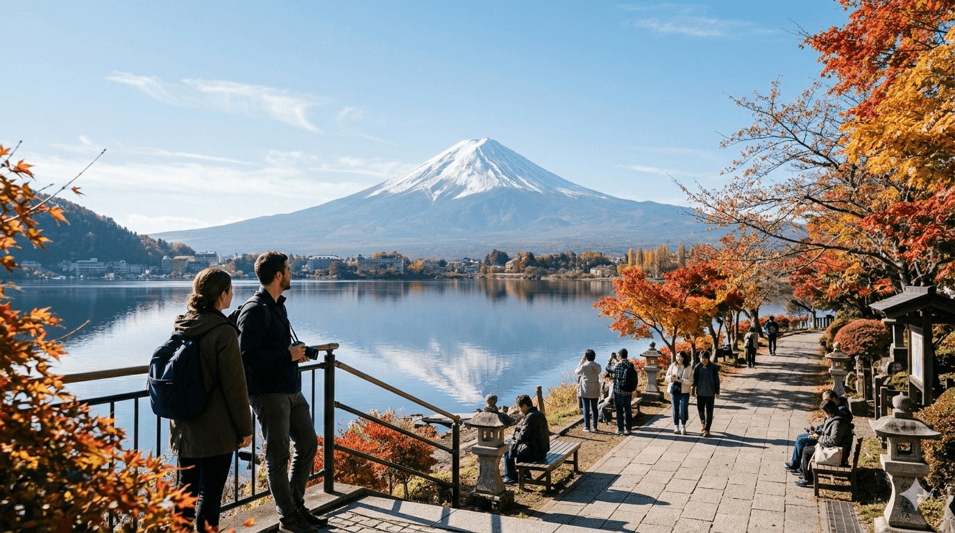 Monte Fuji em roteiro de viagem pelo Japão.