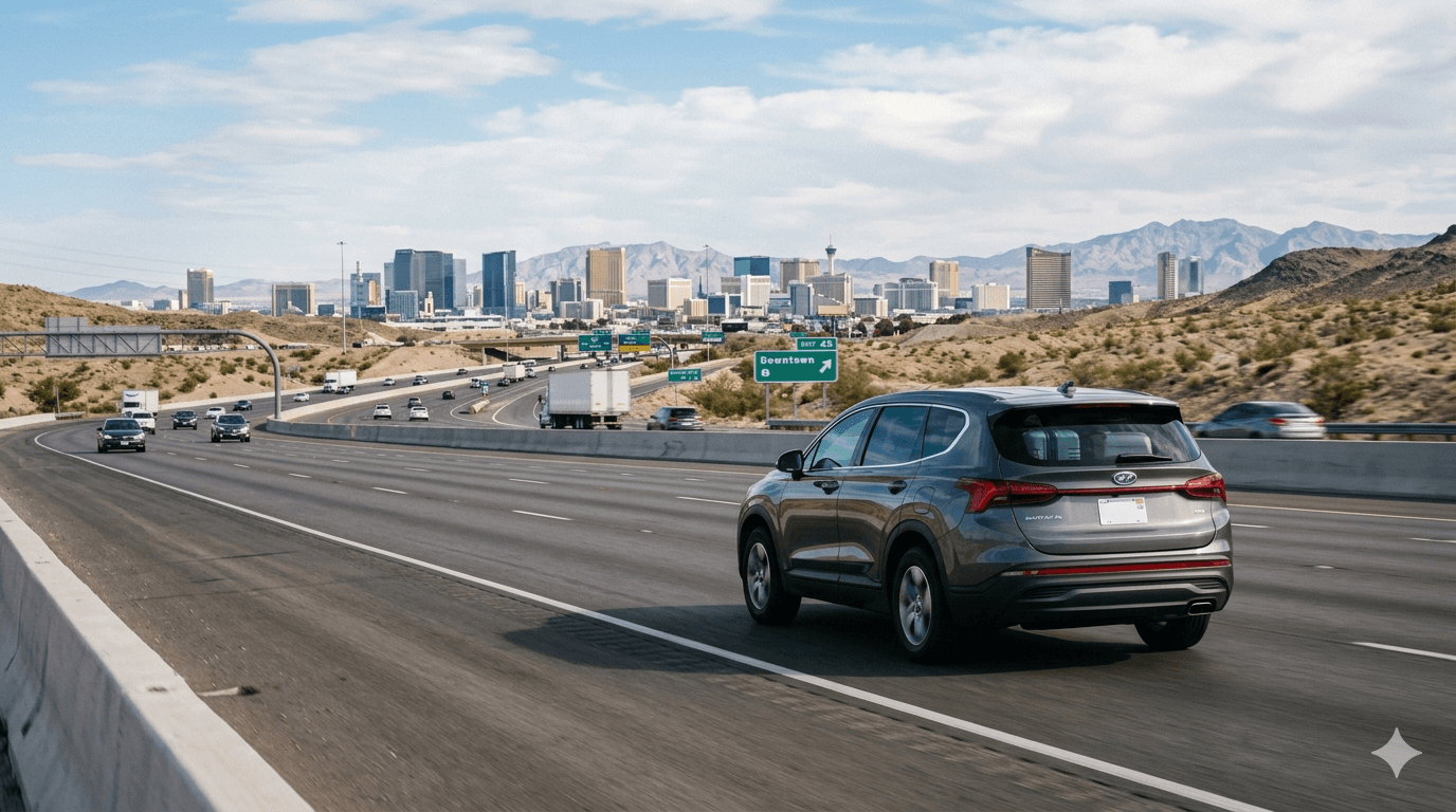 Aluguel de carro nos Estados Unidos para calcular o custo da viagem.