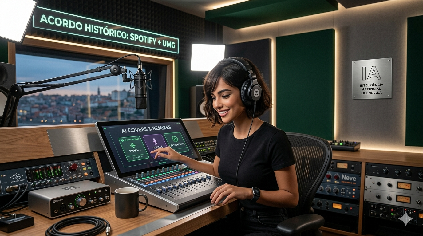 Spotify anuncia ferramenta de covers e remixes com inteligência artificial