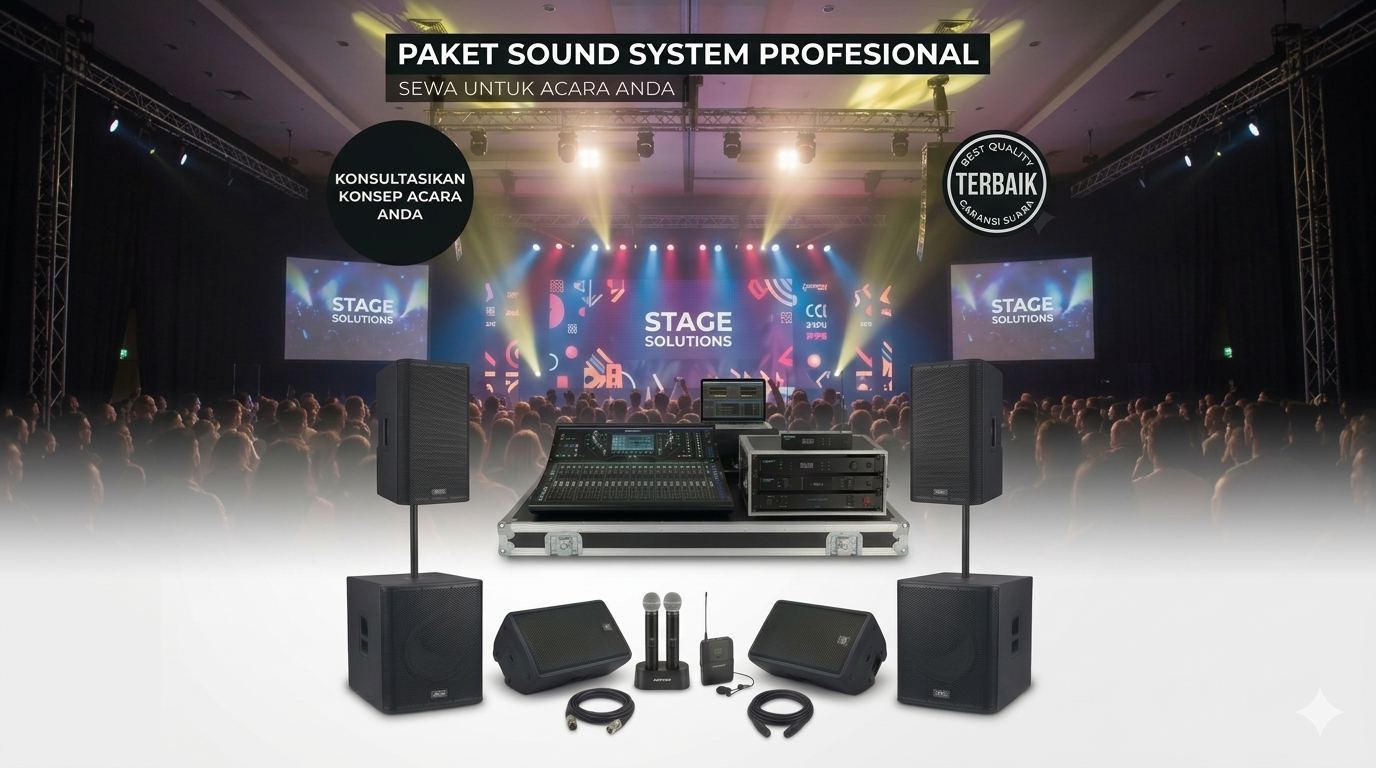 "Paket sewa sound system Jakarta - 2 speaker aktif 15 inch"