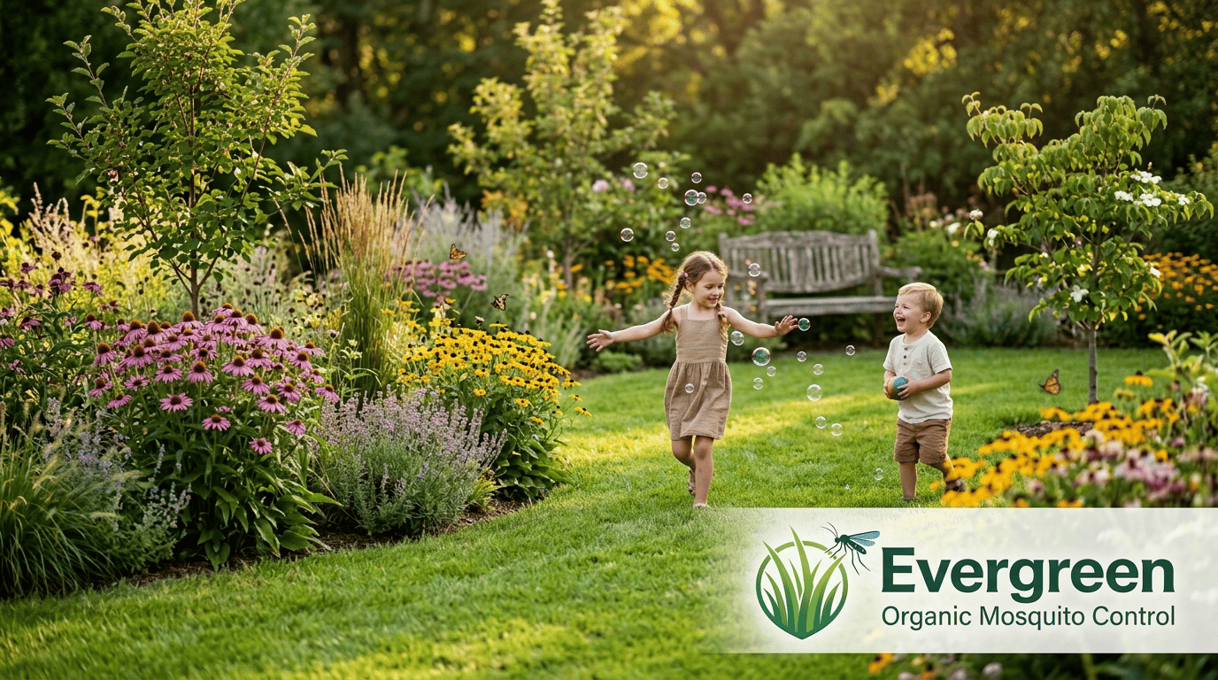 kid safe treatments from Evergreen organic mosquito control