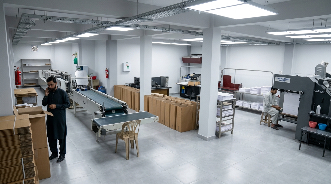 Medicine box folder gluer with inline print inspection for packaging accuracy