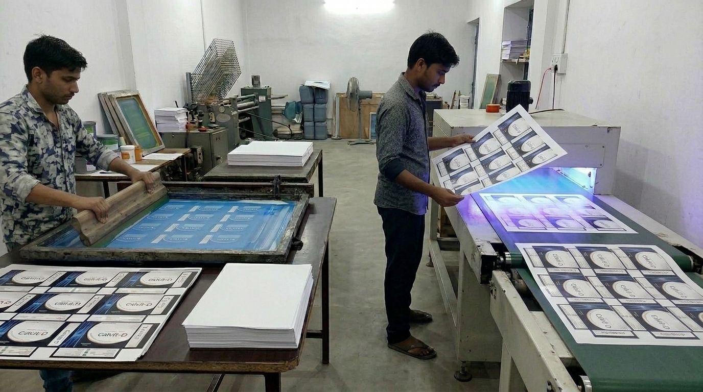 UV dryer used to cure UV coating on printed sheets for glossy carton packaging finish