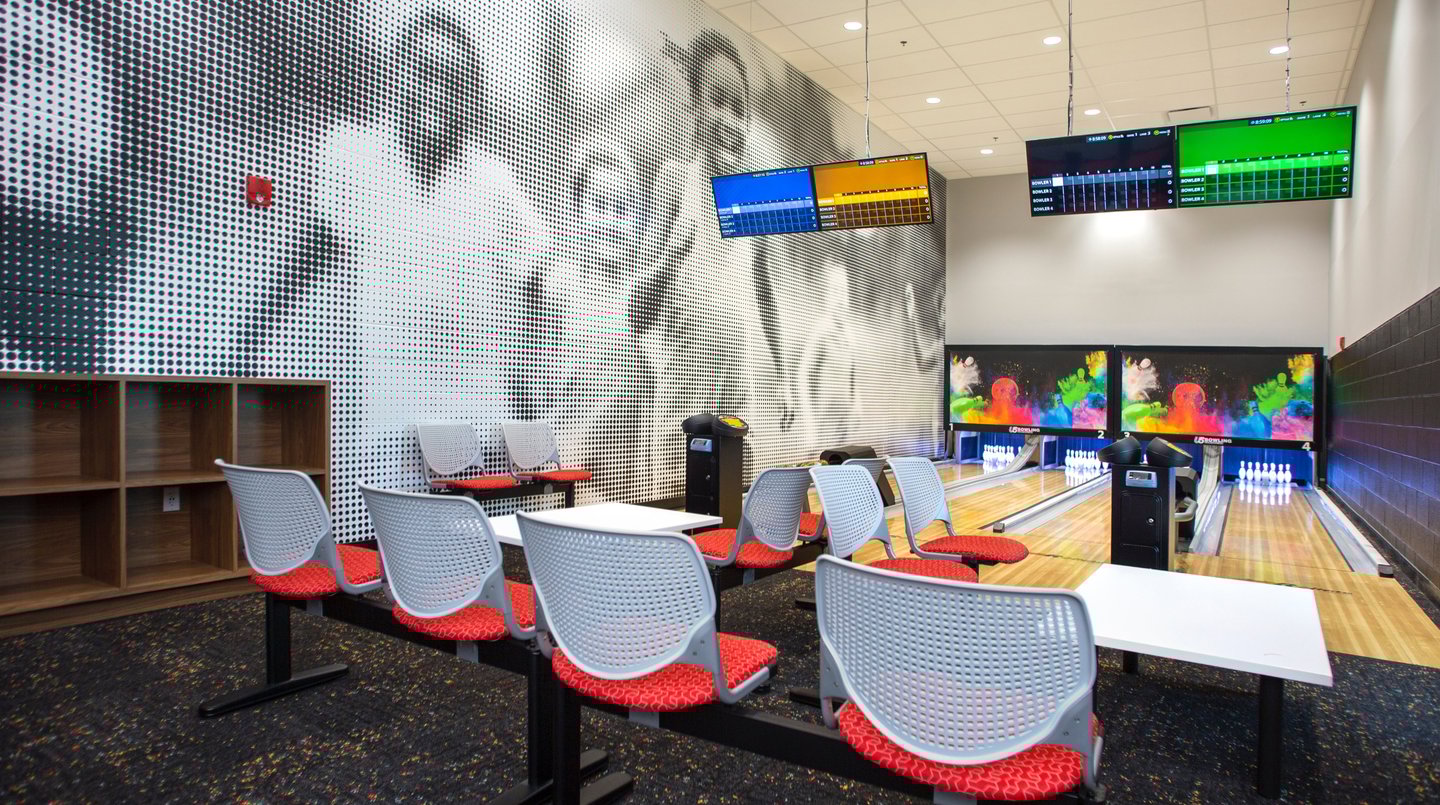 Louisville Urban League Sports & Learning Complex Bowling Environmental Graphics Wall