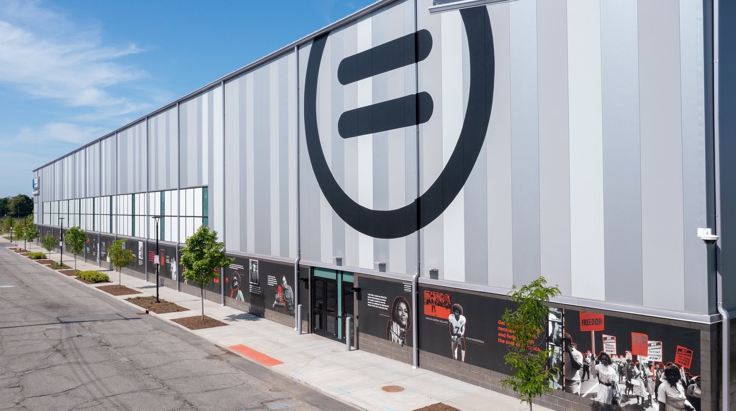 Louisville Urban League Sports & Learning Complex Cultural Wall Environmental Graphics Placemaking