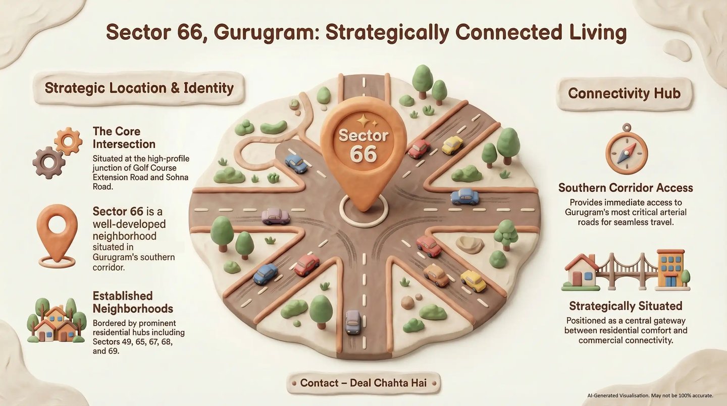 Sector 66 Gurugram Strategic Location