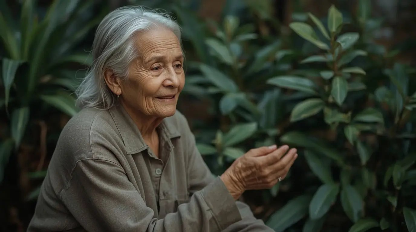 Nahaufnahme vertrauter Bewegungen älterer Hände im Alltag, ruhig und würdevoll