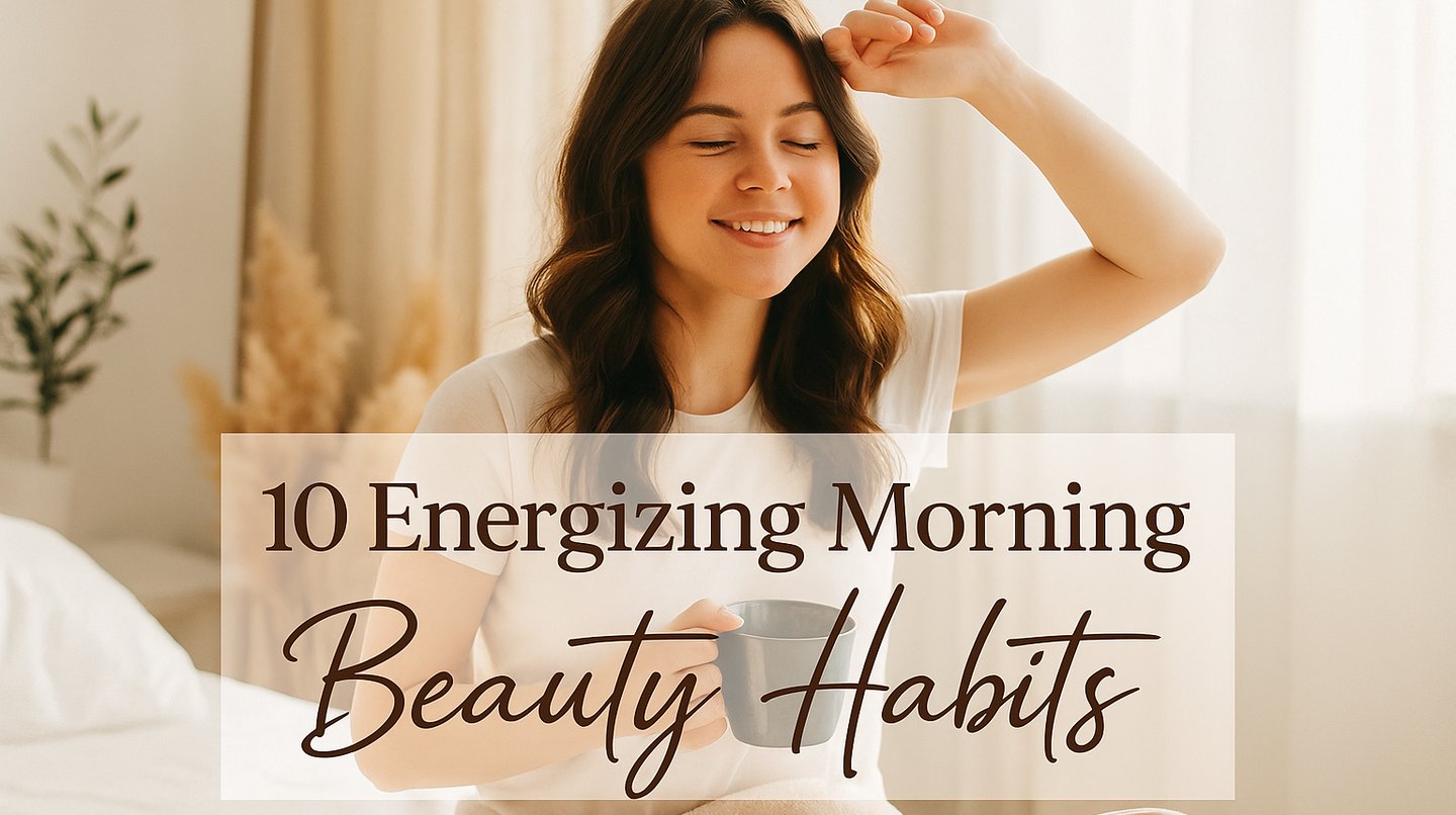 Smiling woman enjoying morning light with coffee