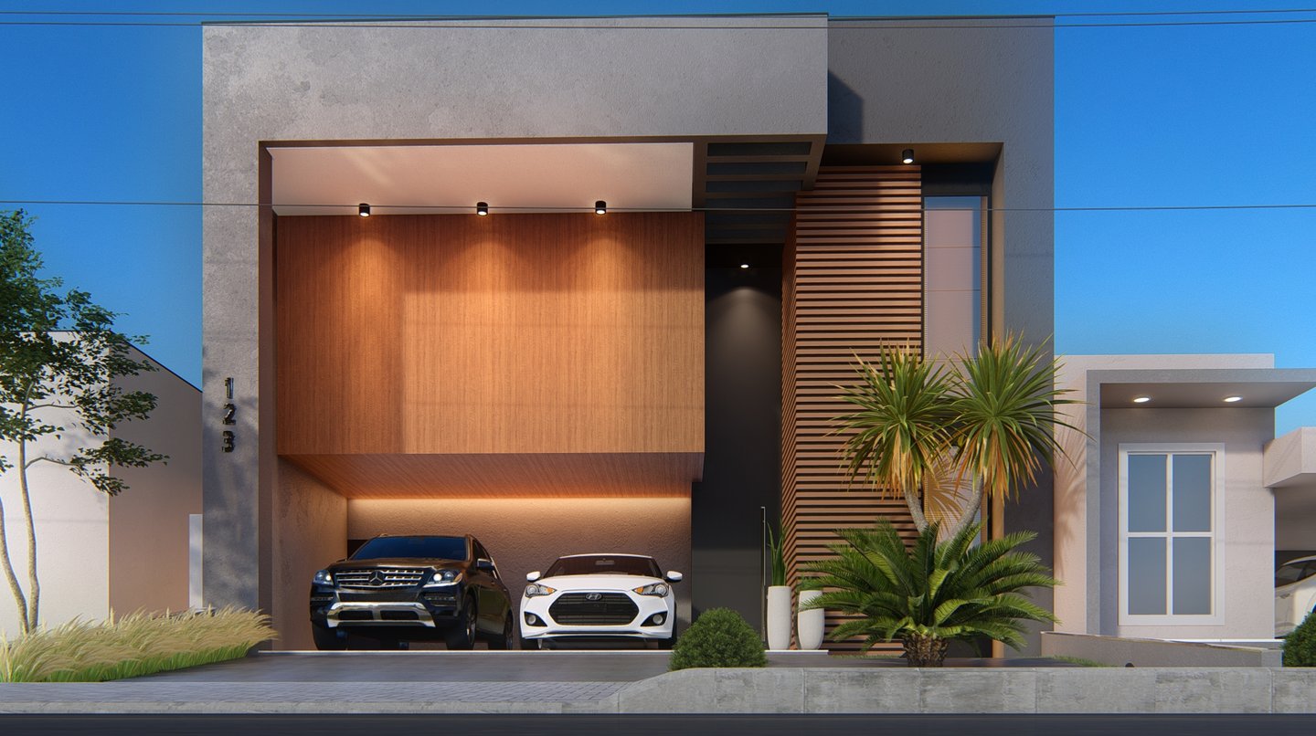 fachada contemporanea arquiteto boituva