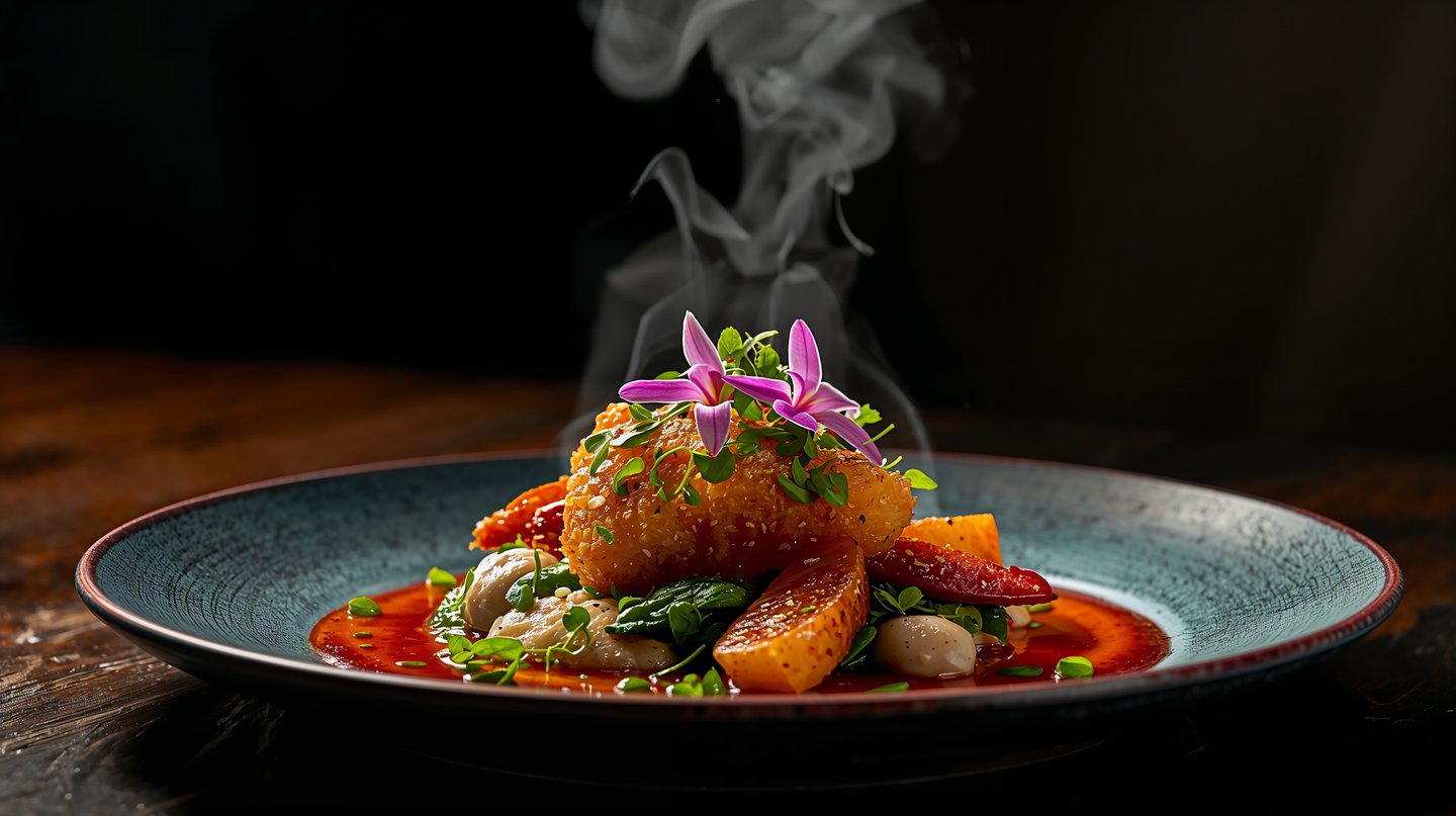 Signature dish presentation at Tilli’s Restaurant Chicago