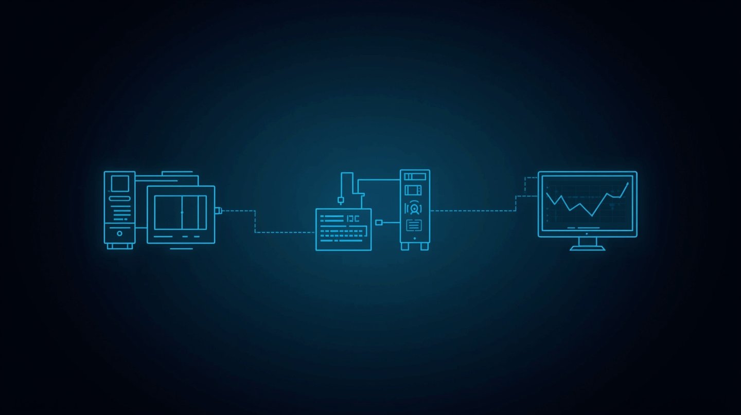 adquisicion de datos de maquinas en un entorno industrial mediante protocolos de comunicacion OPC-UA y Modbus