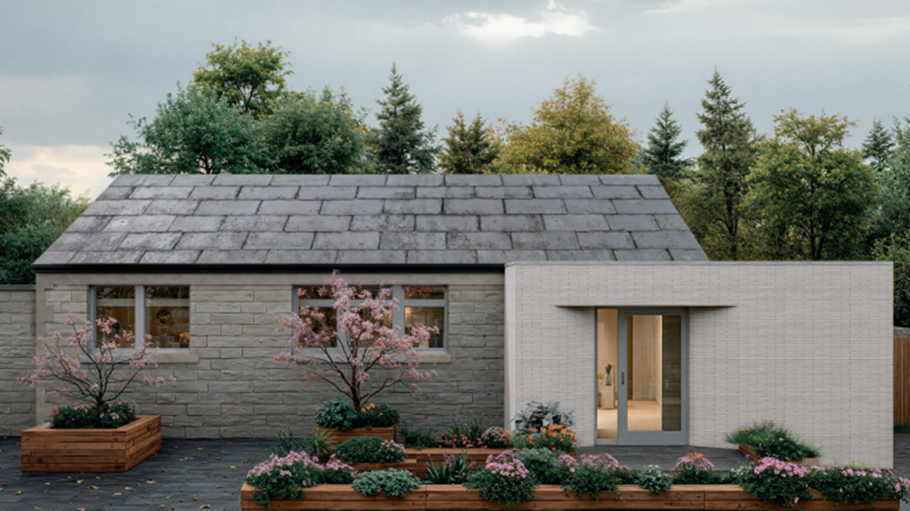 Artist's impression of elevation of upgraded hall