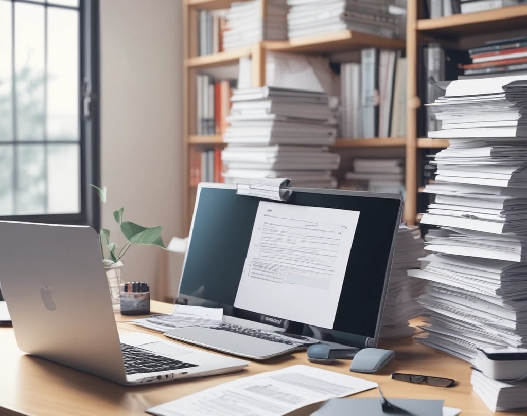 A sleek, modern office space with dark green accents and a black background, reflecting a professional consulting environment.