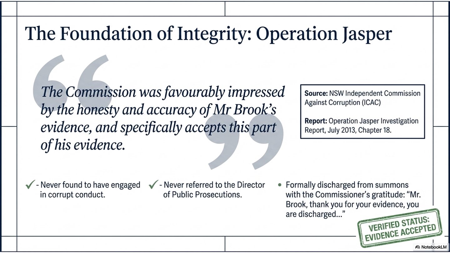 Gardner Brook’s evidence was favoured over lawyers and billionaires