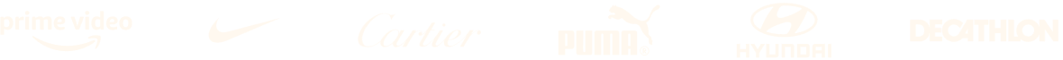 Prime Vídeo, Nike, Cartier, Puma, Hyundai, Decathlon