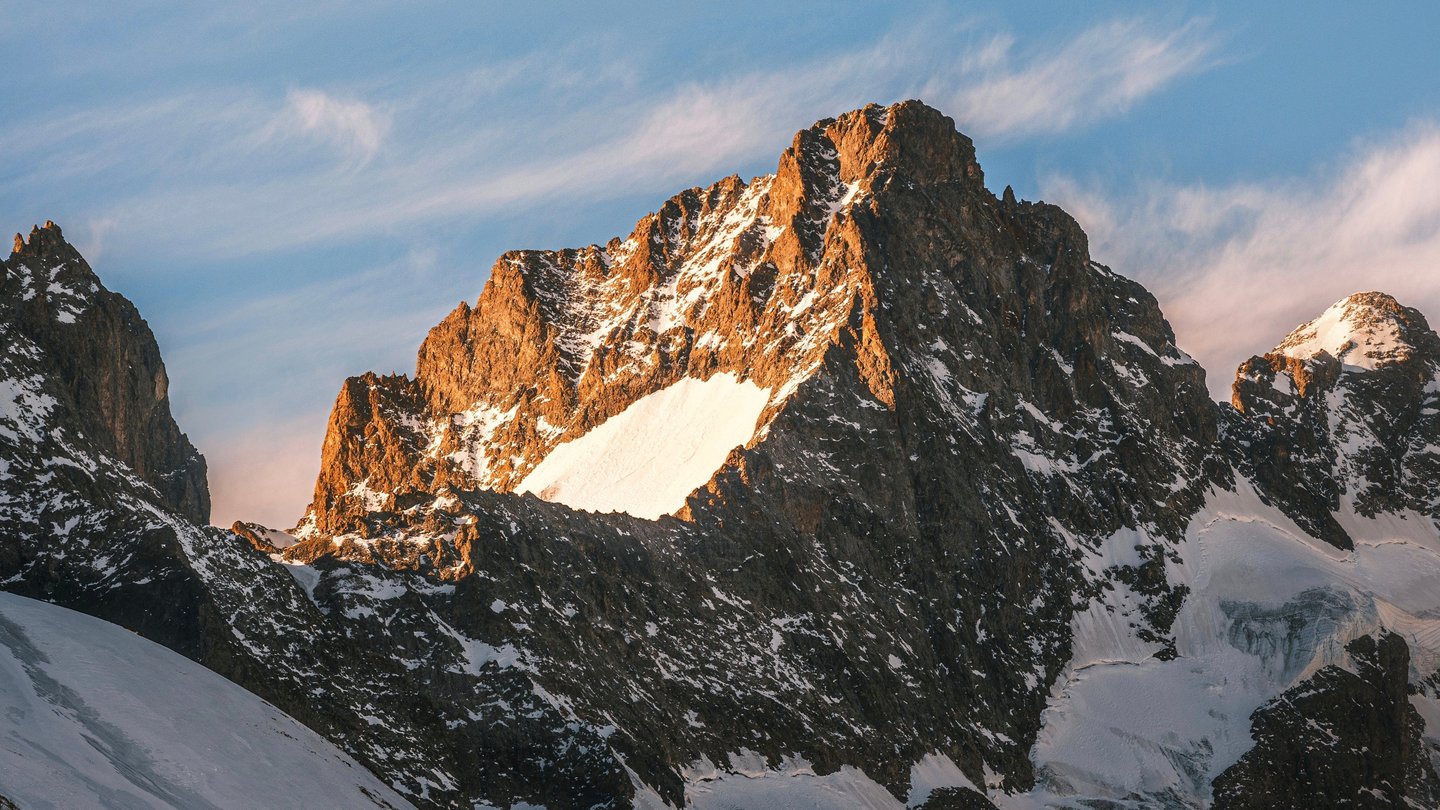 Un grand classique ; le Pic Gaspard depuis le col du Lautaret