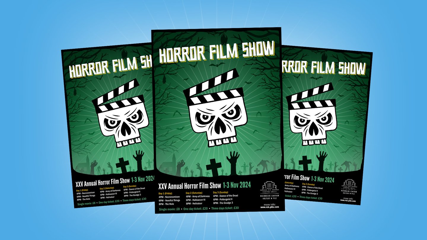 Horror Film Show poster design
