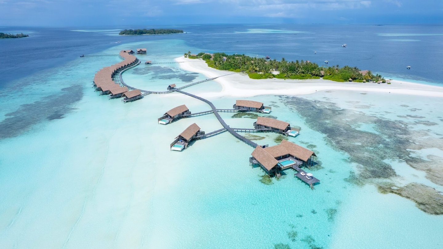 COMO Cocoa Island Maldives arial view