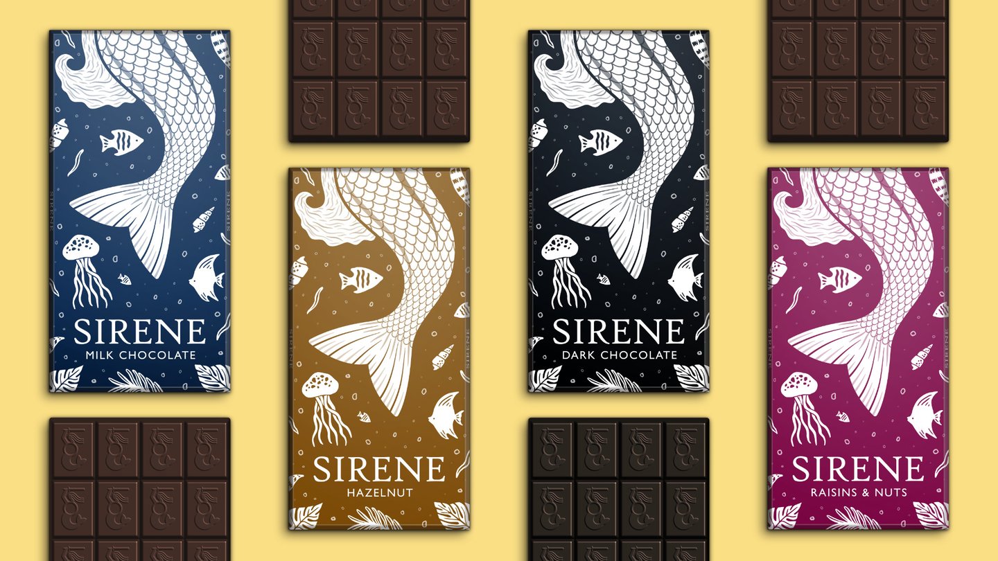 Sirene chocolate bars