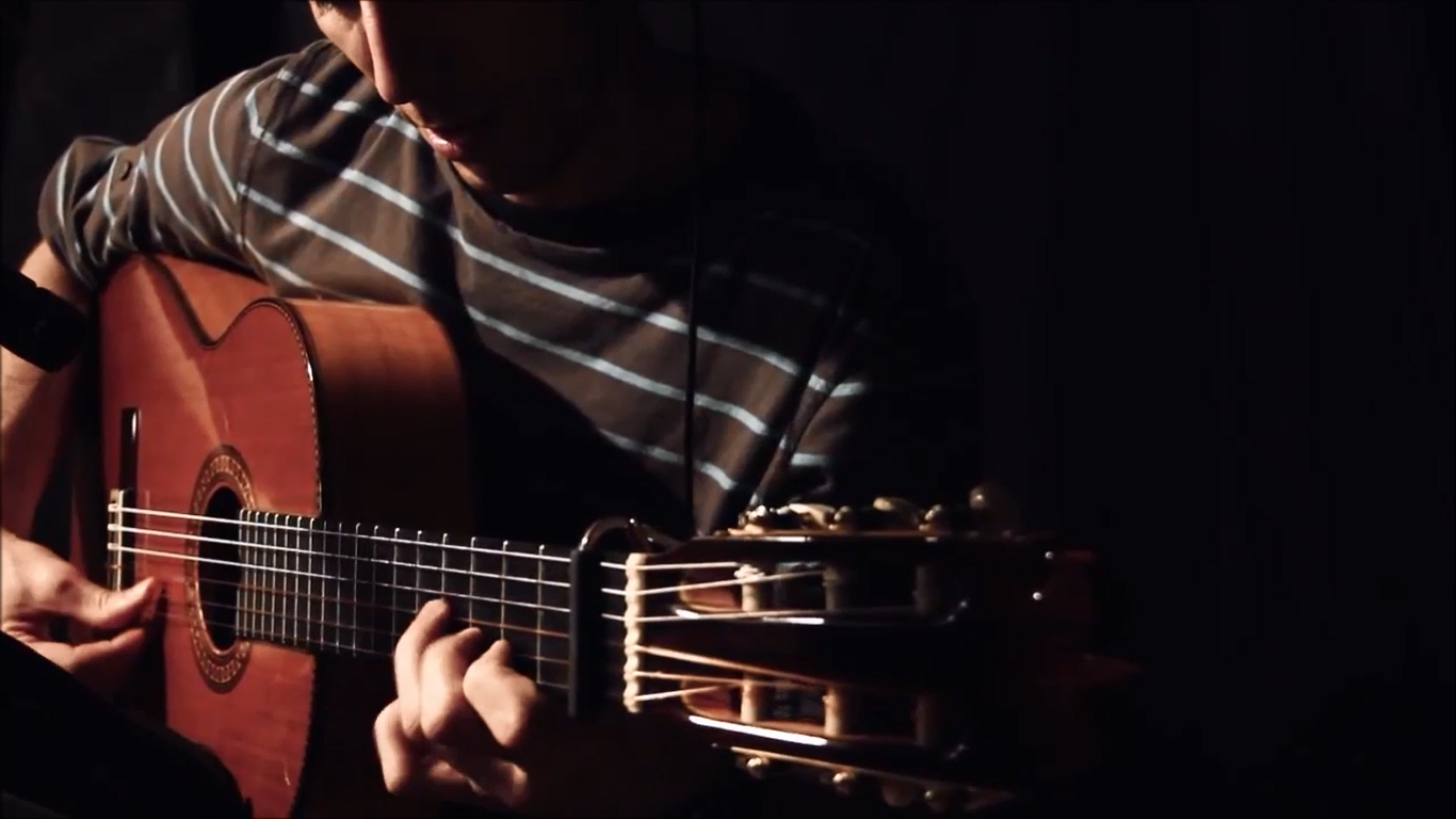 Paco Lomeña grabando el videoclip de "Barcelona sessions" "Oba la bem ela" junto a Xuxa Levy.