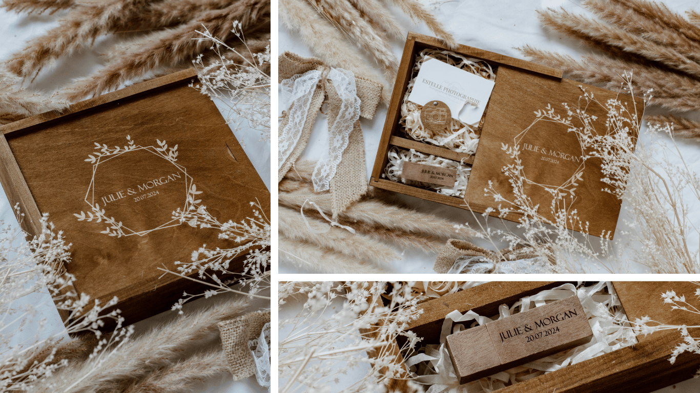 coffret bois mariage estelle photographie frouzins et toulouse