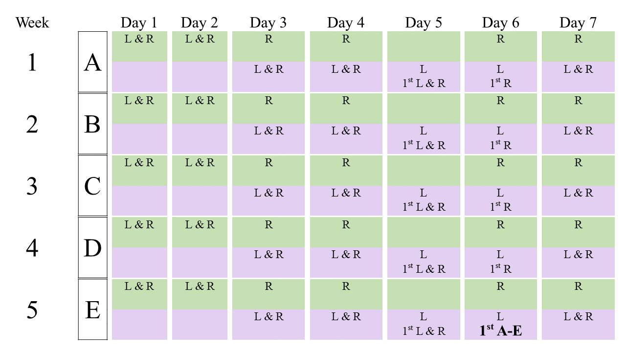 Schedule