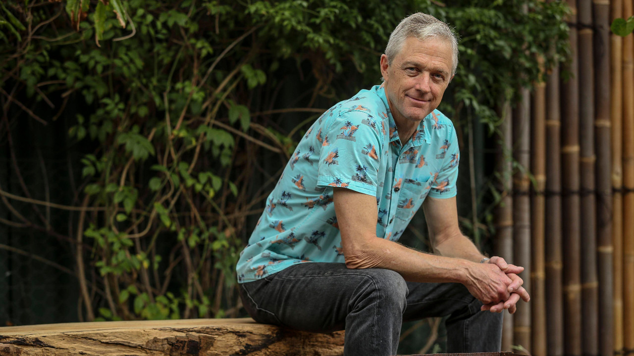 Drayton in his back-yard in Willagee