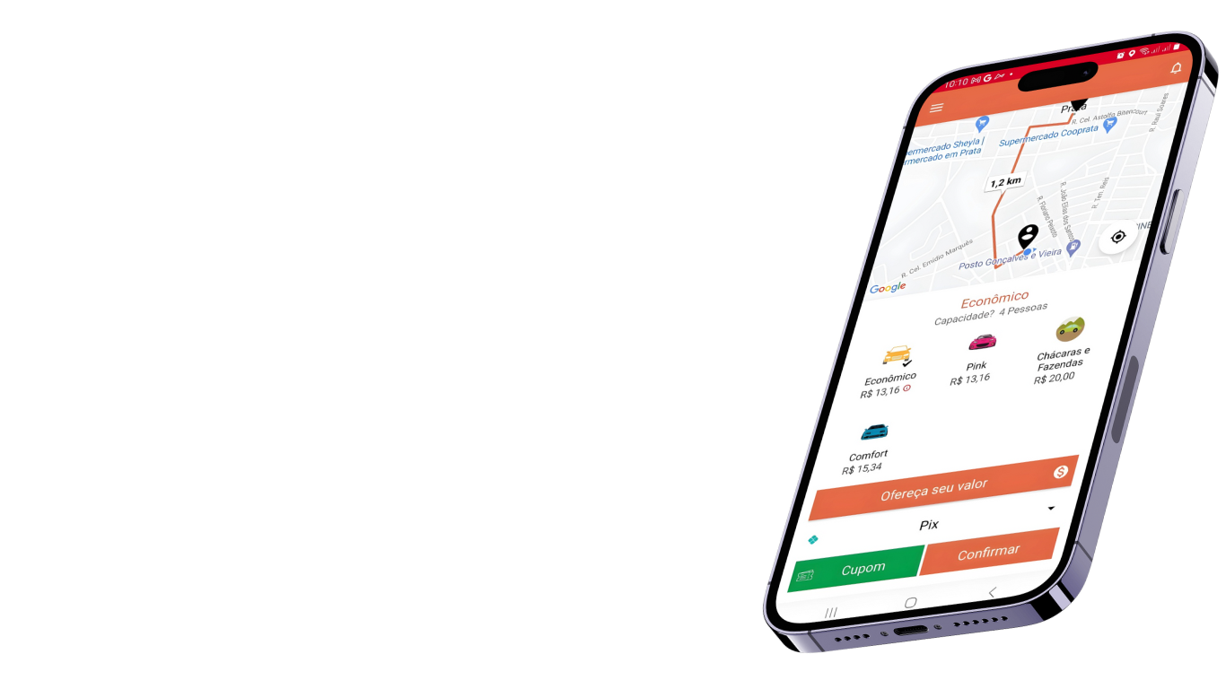 Celular com a tela do aplicativo Apktem.