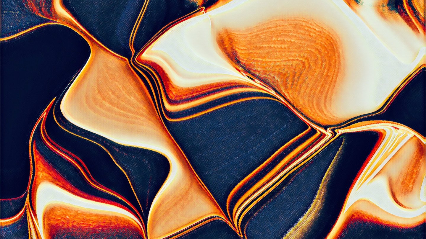 Colorful abstract painting called My Love from artist Fermionne's collection Oceans of Perspectives.