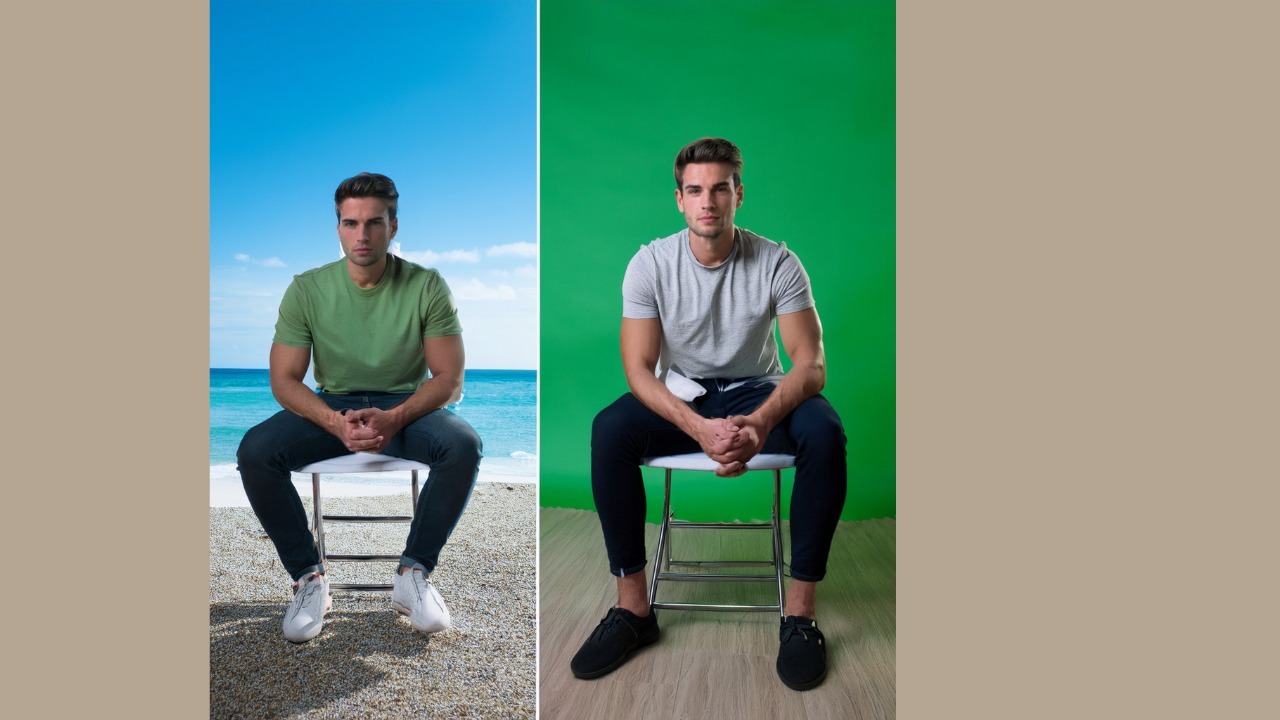 green screen for corporate video production