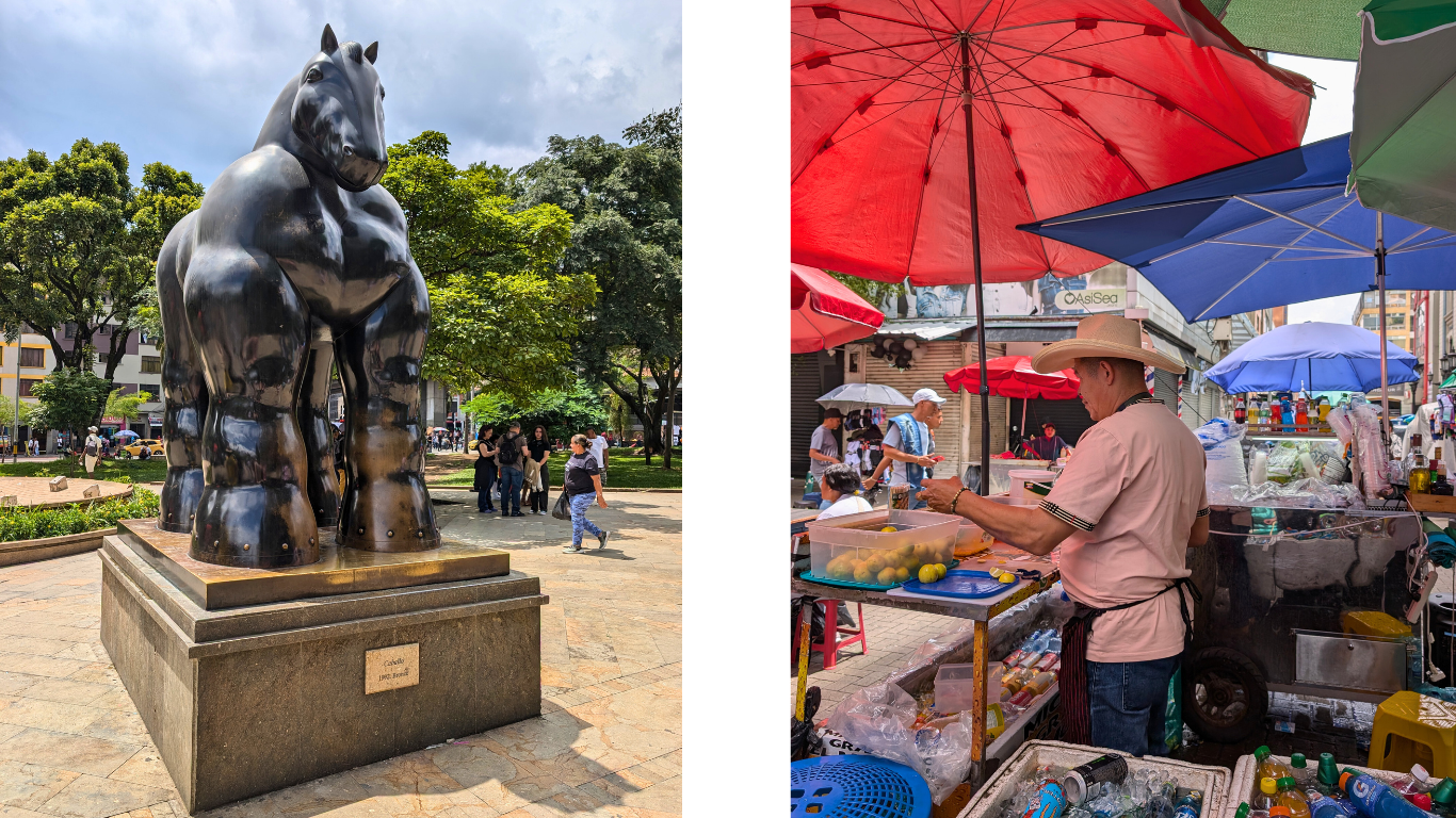visite guidée plaza botero centro medellin