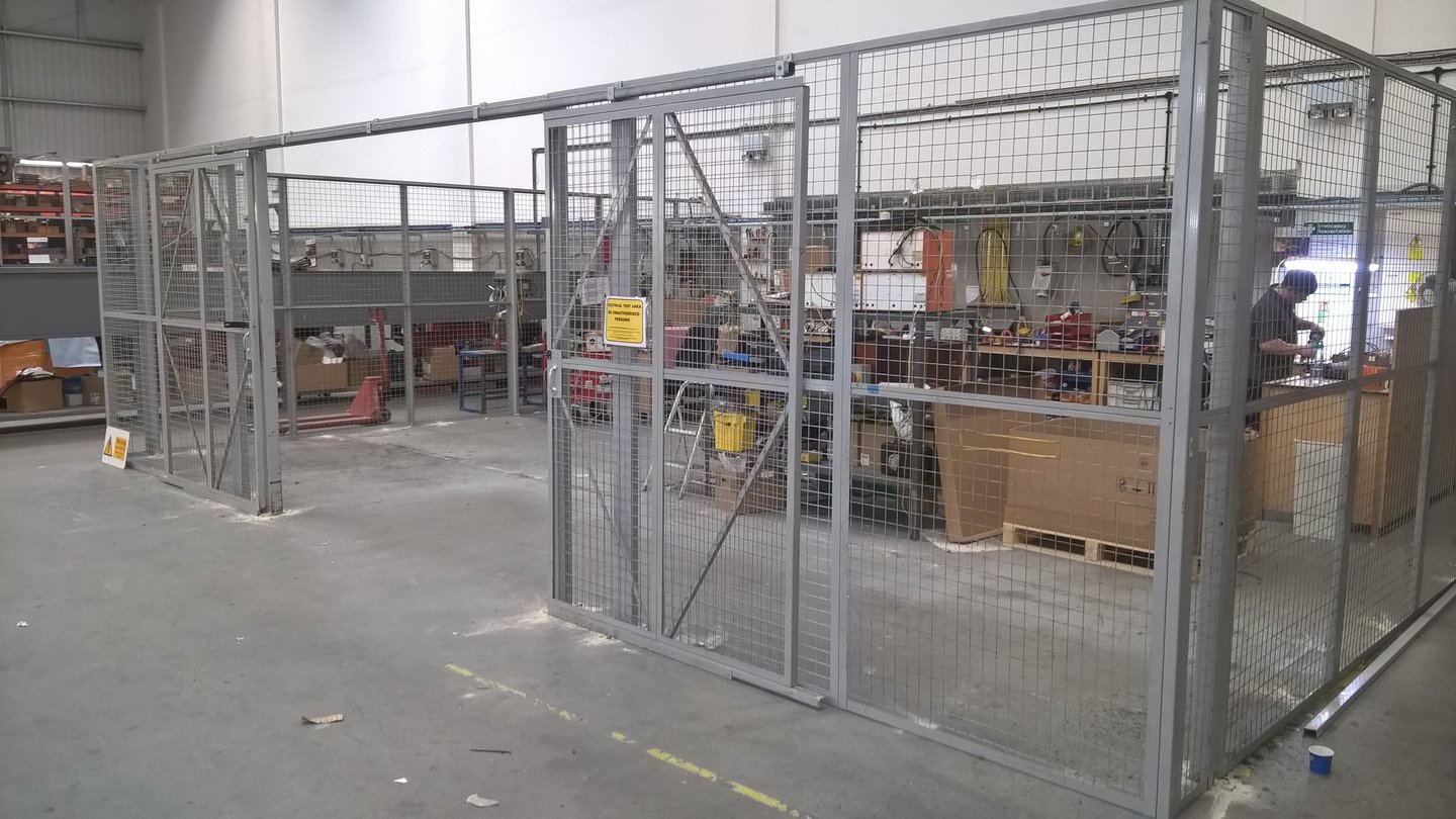 warehouse mesh security cages