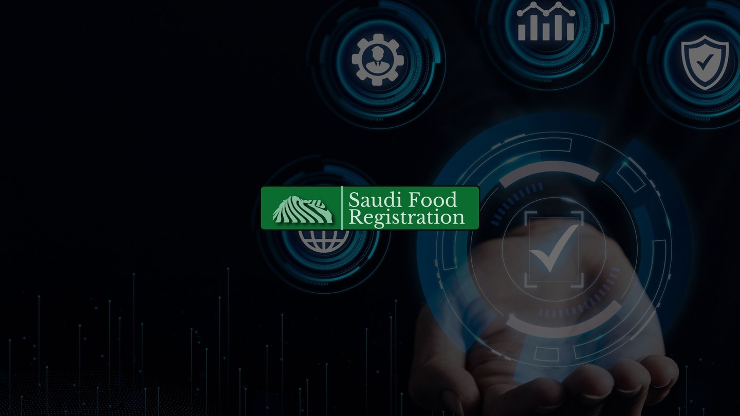 Hand with digital checkmark and icons representing regulatory intelligence services to prevent SFDA rejection in KSA.