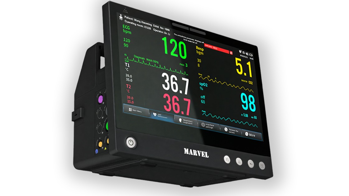 Black Patient Monitor Marvel