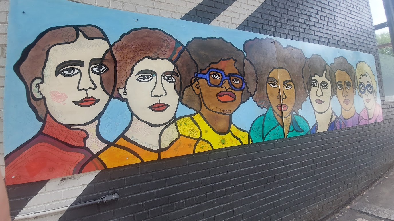 Mural on the sidewall of Wye Hill Brewing