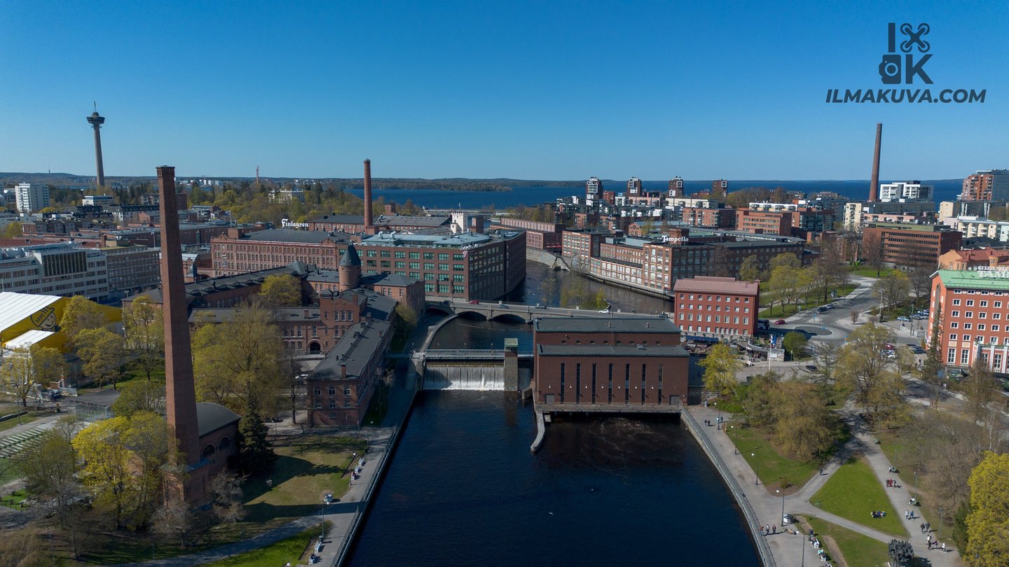 Ilmakuva Tammerkoski, Tampere