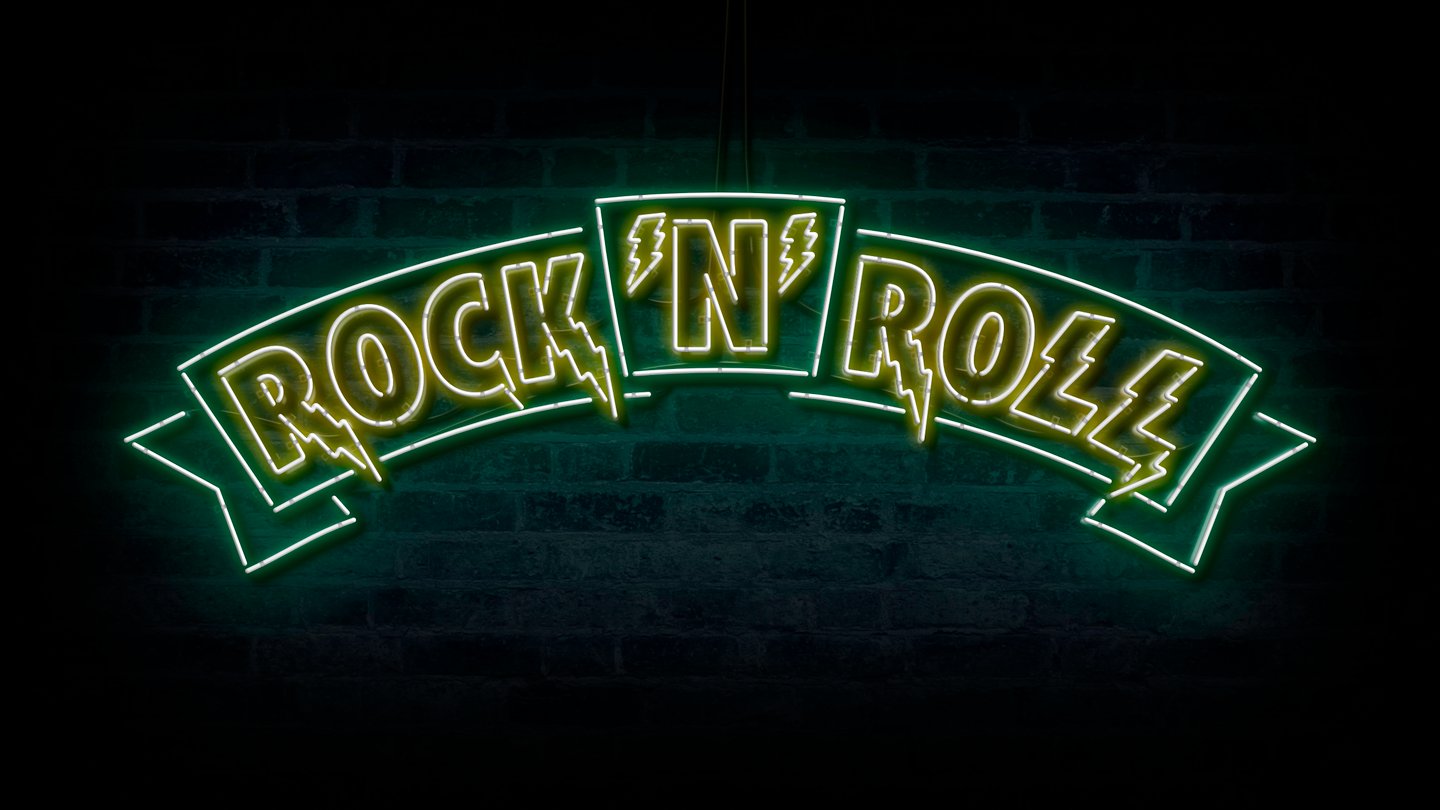 Rock'N'Roll banner neon sign