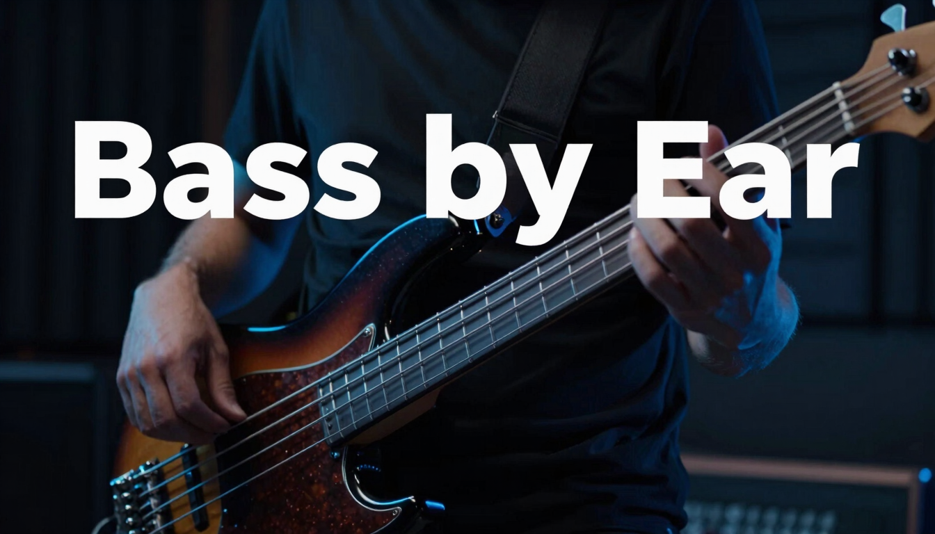 Man playing Fender Precision bass during Bass by Ear lesson
