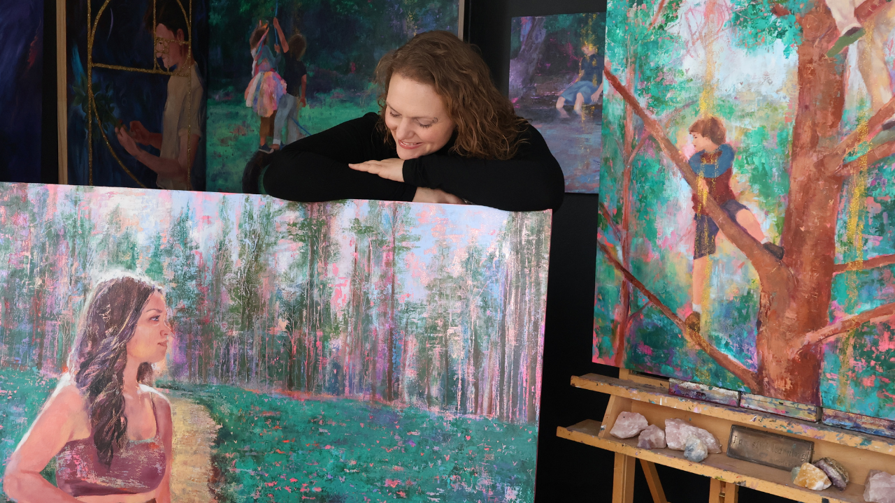 Spiritual fine art portrait capturing presence, beauty, and embodiment