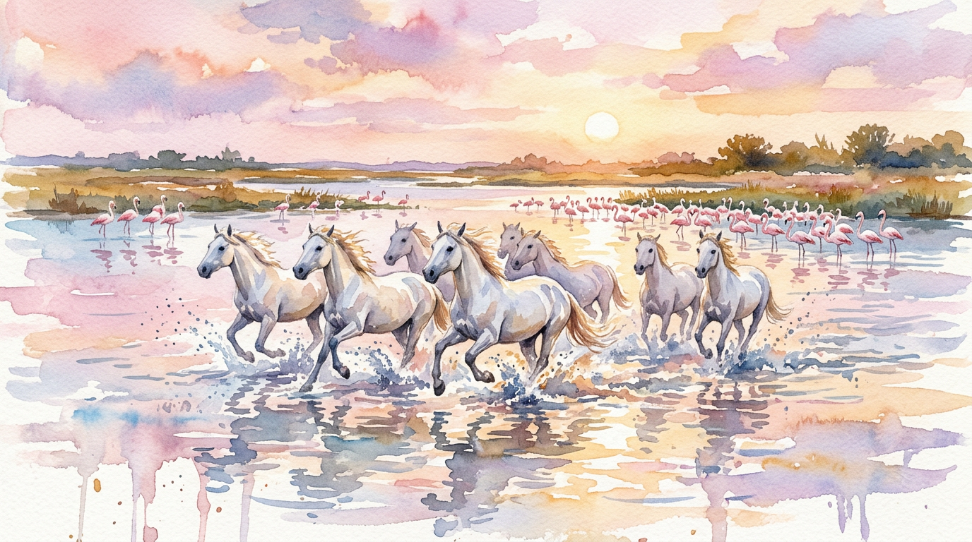 Camargue, Francia: Tra Fenicotteri e Cavalli BianchiIl delta del Rodano nasconde uno dei paesaggi pi