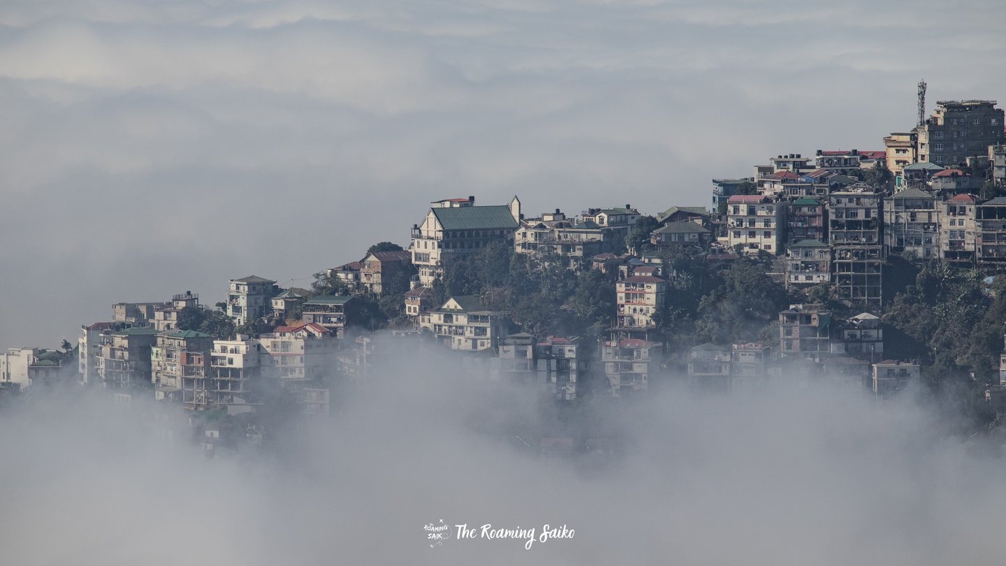 Aizawl City, cloud covered, mizoram
