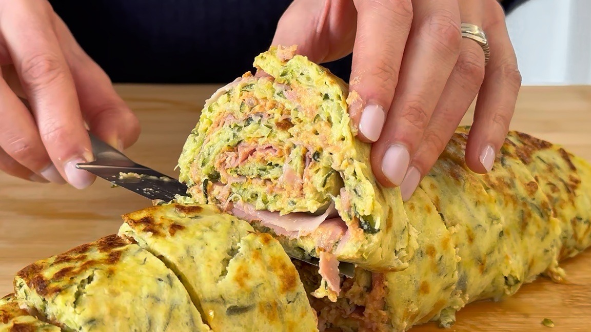 Rotolo di zucchine al forno