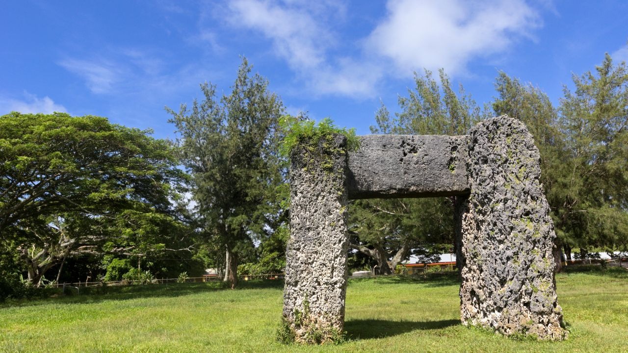  foto da Ha'amonga 'a Maui monumento megalítico em tonga