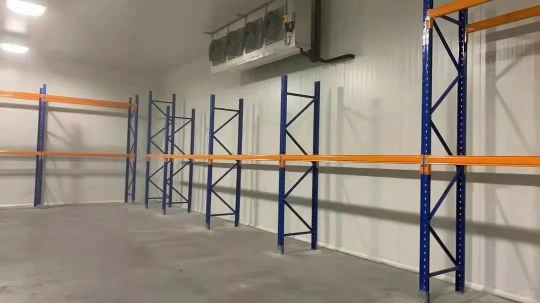industrial cold storage room for food and logistics