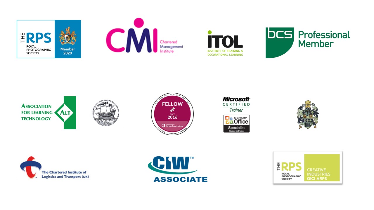 logos of Mark T Gillan professional bodies